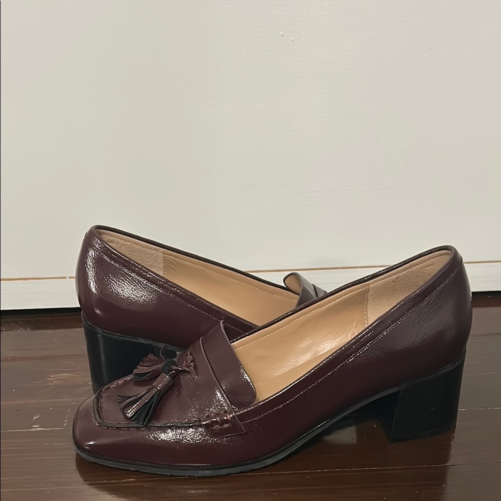 NYDJ Brown Flats with Classic Loafer Design